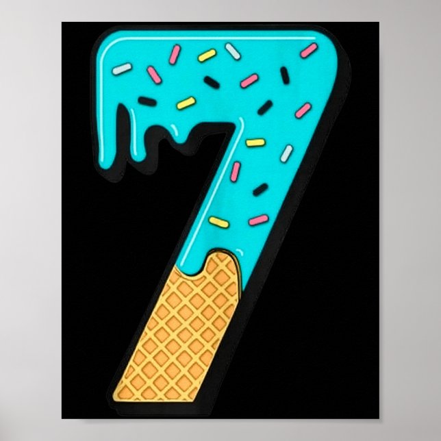 Poster Six Seven Ice Cream 67 Fun Mason Meme Easy Hallowe (Frente)
