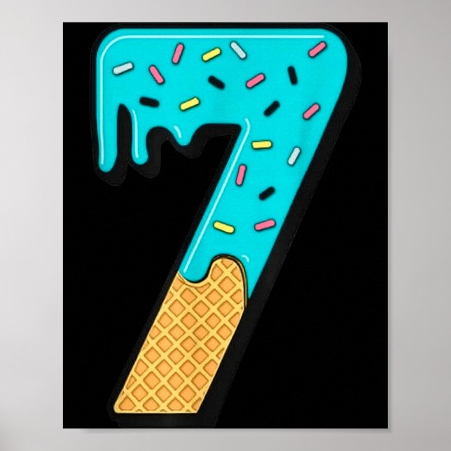Poster Six Seven Ice Cream 67 Fun Mason Meme Easy Hallowe (Frente)