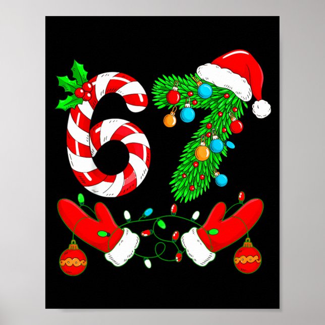 Poster Six Seven Meme Christmas 67 Santa Christmas  (Frente)