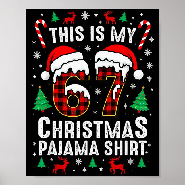 Poster Six Seven Meme Gen Alpha Slang Brainrot Quote  (Frente)