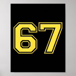 Poster Six Seven Trending 67 Logo