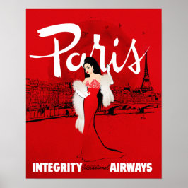 Poster Sizzling em Paris Pequeno