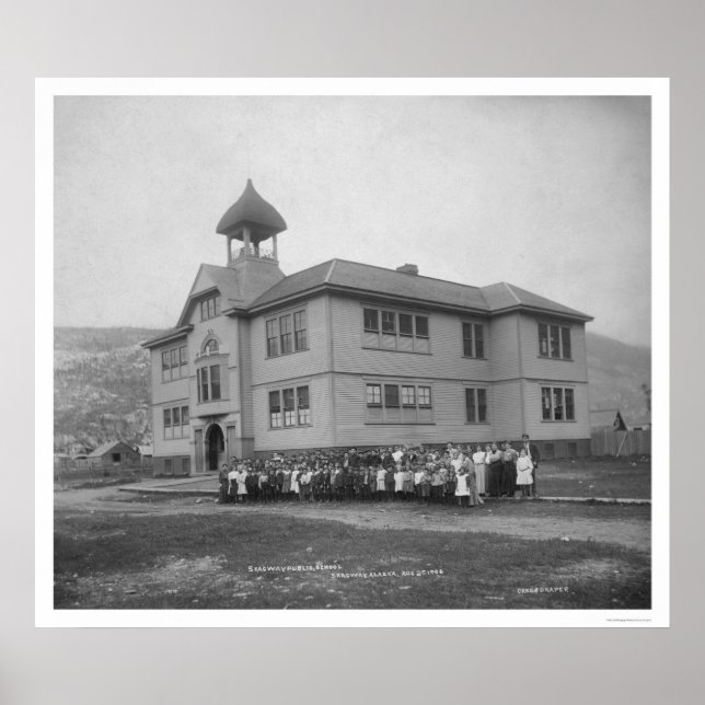 Poster Skagway, Alaska Public School 1906 (Frente)