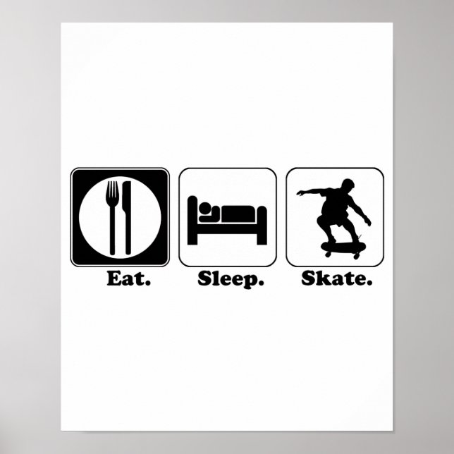 Poster skate de dormir (Frente)