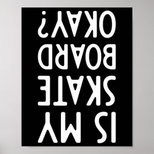 Poster Skate de Homem Skateboarding Skateboard Skate