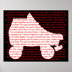 Poster skate do cilindro: marca nova chave