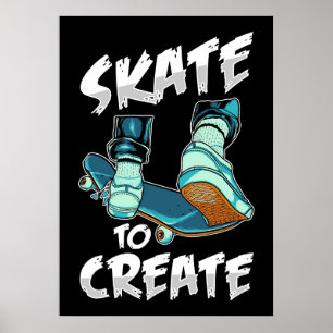 Poster Skate Do Skateboarder A Criar