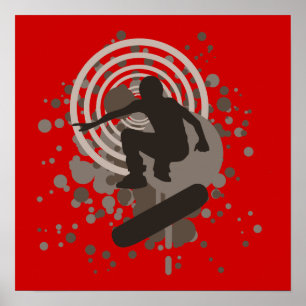 Pôster skate hi-fi : bolhas: