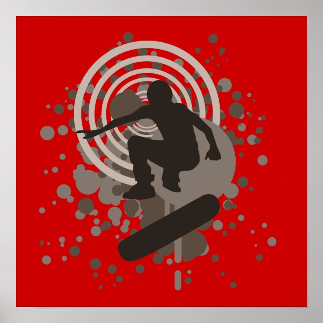 Pôster skate hi-fi : bolhas: (Frente)