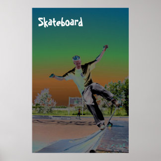 Poster skate solorizado