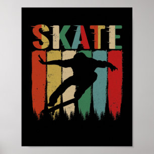 Poster Skateboard Retro legal