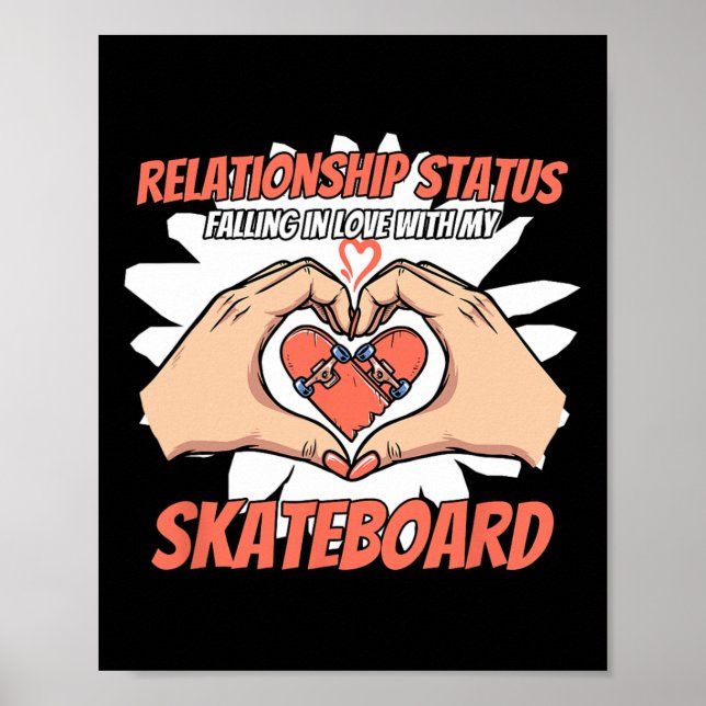 Poster Skateboard Skating Skateboarding Skater Complicate (Frente)