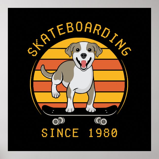 Poster Skateboarding Desde 1980 (Frente)