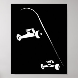 Poster Skateboardista Andando de Skate Skate