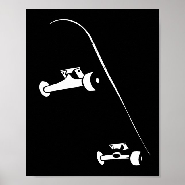 Poster Skateboardista Andando de Skate Skate (Frente)