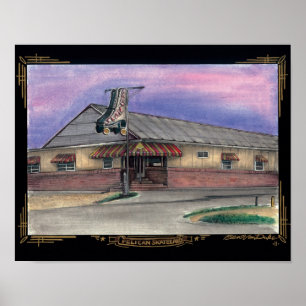 Pôster skateland do pelicano