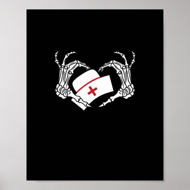 Poster Skeleton Coração Preguiçoso Diy Halloween Figurume (Frente)