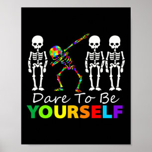 Poster Skeleton Dabbing se atreve a ser seu próprio amant