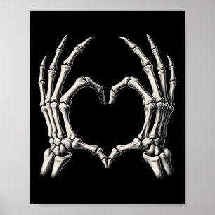 Poster Skeleton Dia de as Bruxas engraçado Retrorna de ra