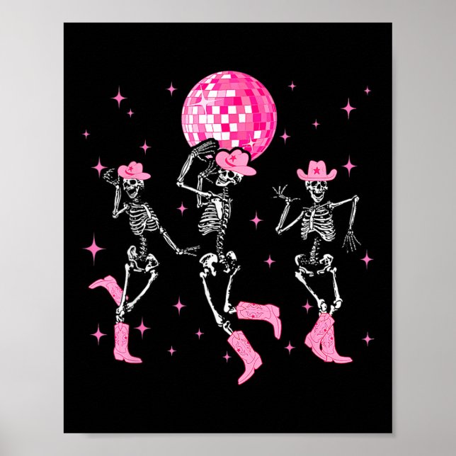 Poster Skeleton Disco Cowboy Skeleton (Frente)