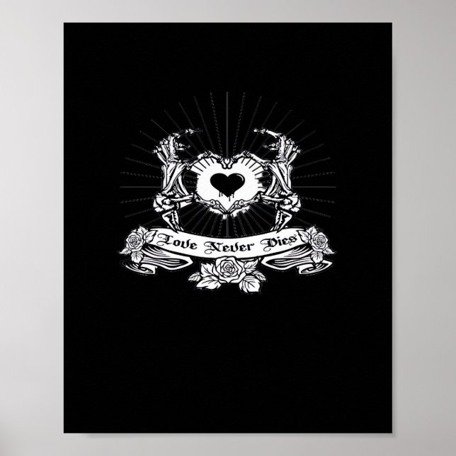 Poster Skeleton Hand Design Classic (Frente)