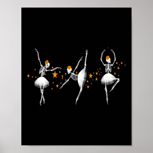 Poster Skeleton Llerina Llet Women Girl (Frente)