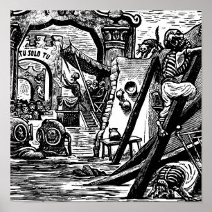 Pôster Skeleton Pirates por volta de 1951
