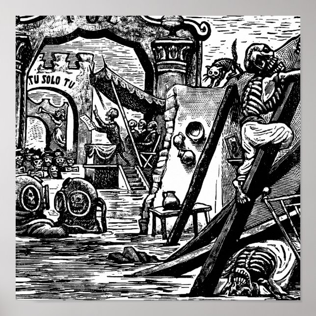 Pôster Skeleton Pirates por volta de 1951 (Frente)