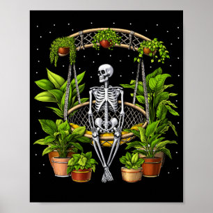 Poster Skeleton Plant Lover