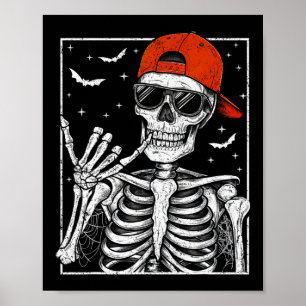 Poster Skeleton Rock Hand Halloween Figurume Legal Rock M