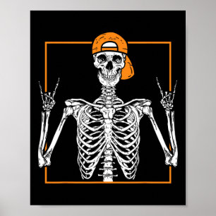 Poster Skeleton Rock Hand Halloween Figurume Legal Rock M