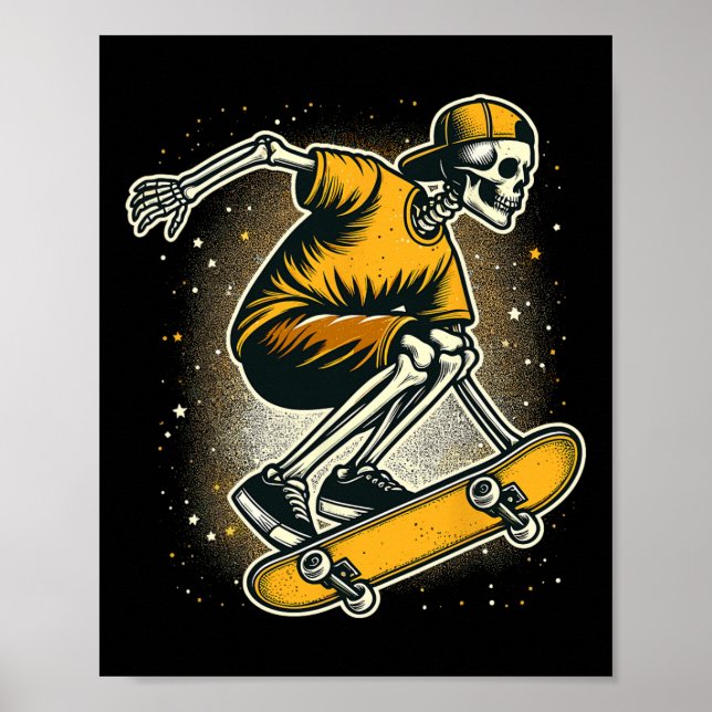 Poster Skeleton Skeleton Skater Skater (Frente)