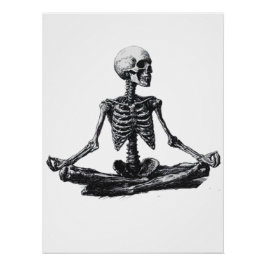 Pôster Skeleton Yoga