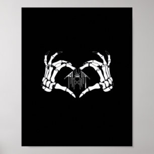 Poster Skeletons Token Heart Mands