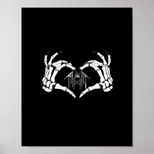 Poster Skeletons Token Heart Mands (Frente)