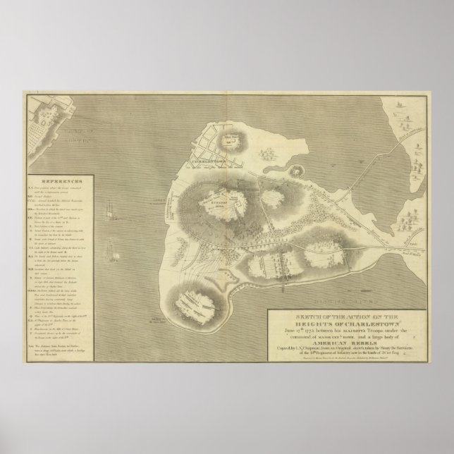 Pôster Sketch Charlestown (Frente)