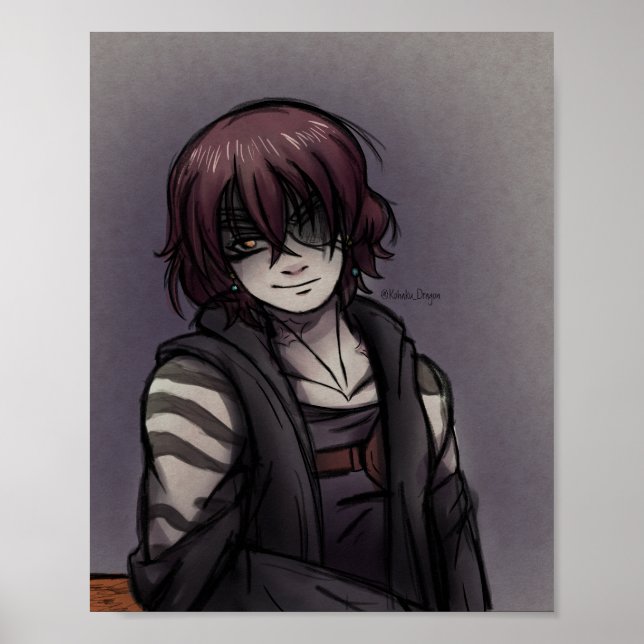 Poster Sketch de Pirata de Espaço (Frente)