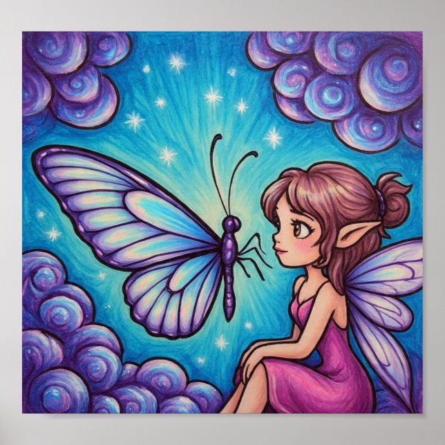 Poster SketchBorboleta (Frente)