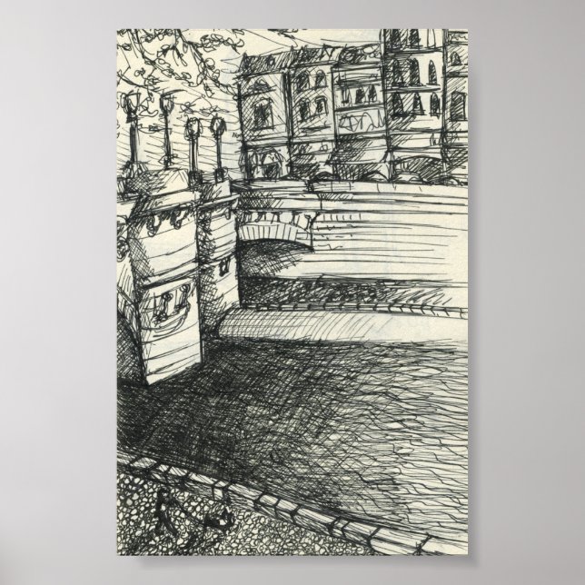 Pôster Sketchy Em Paris (Frente)