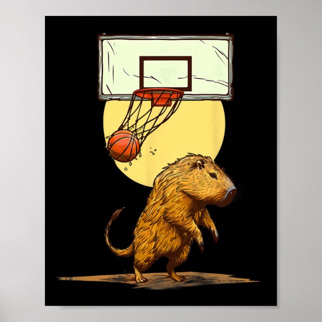 Poster Sketll Capyra Slam Dunk Bll Player Sketll Lover (Frente)