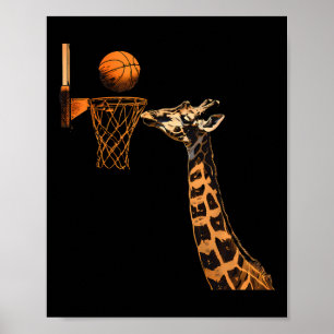 Poster Sketll Giraffe Slam Dunk Sketll Lover Animal Art