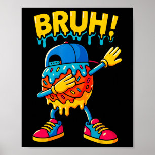 Poster Sketll Sorvete Drip Meninas Meninos Jogo Fofo Dabb