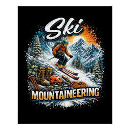 Pôster Ski Mountaineering