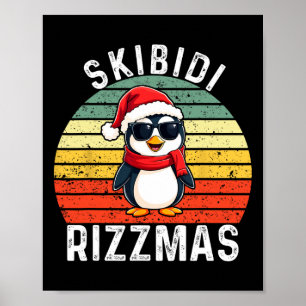 Poster Skibidi Rizzmas Boneco de Neve Carisma Criança Nat