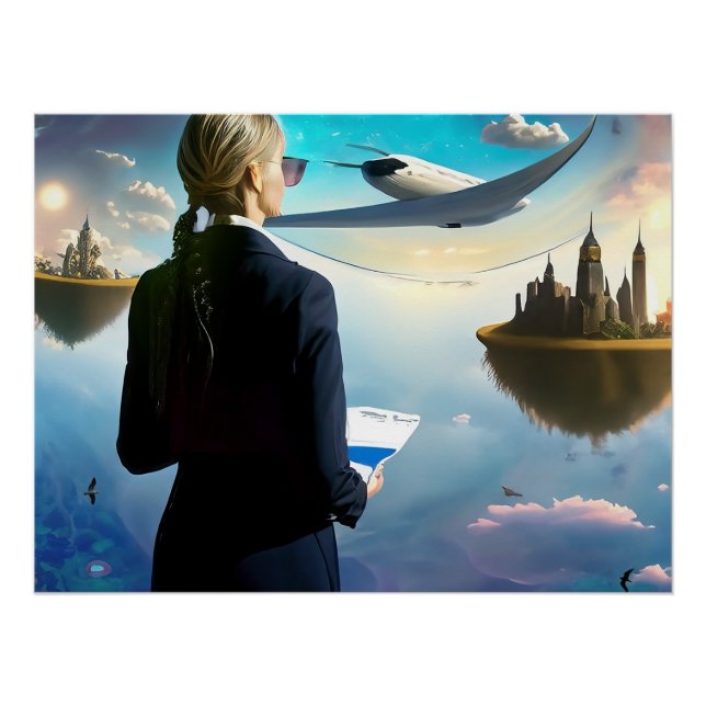 Pôster Skies Desconhecidos (Frente)