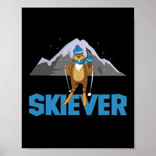 Poster Skiever Cross Country Skiing Winter Sports Biathlo