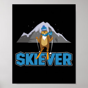 Poster Skiever Cross Country Skiing Winter Sports Biathlo