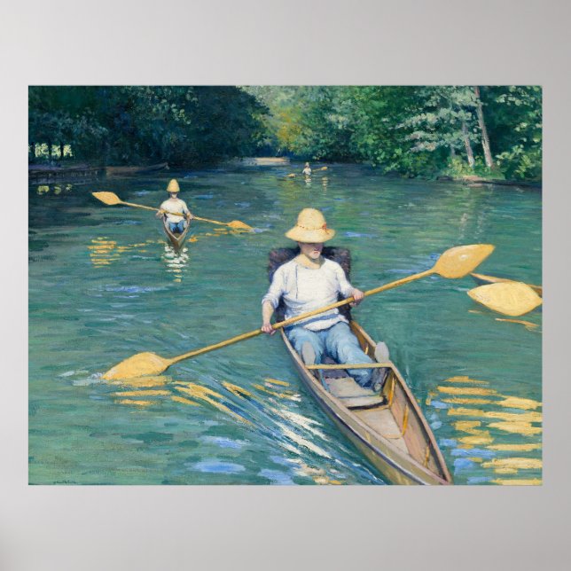 Poster Skiffs by Gustave Caillebotte (Frente)