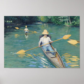 Poster Skiffs - Gustave Caillebotte
