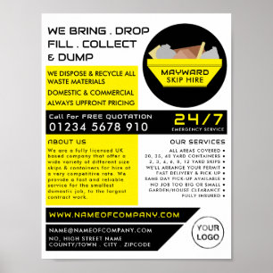 Poster Skip Amarelo, Skip/Dumpster Company